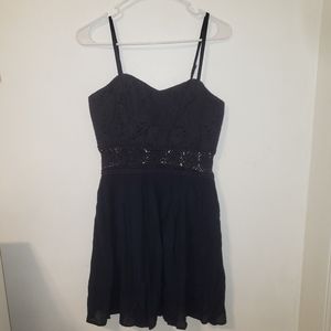 Navy Blue Strap Dress